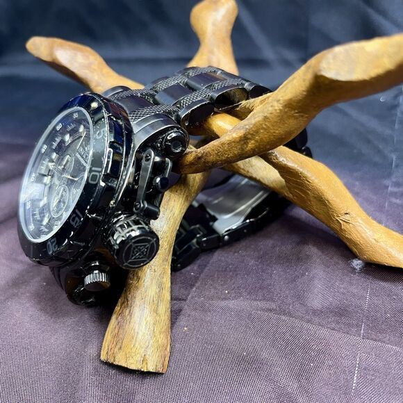 INVICTA Men's Watch 32727 Coalition Forces Black Quartz Chronograph Steel 52mm - Picture 3 of 15